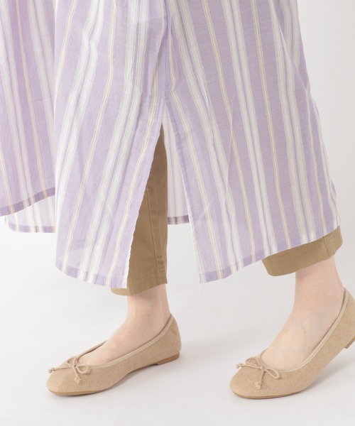 studio CLIP（スタディオクリップ）の「マルチストライプ3WAYワンピース（ワンピース・レディース・パープル/ブルー/アイボリー・FREE）」の7枚目の写真