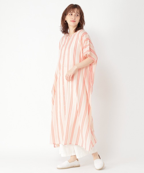 studio CLIP（スタディオクリップ）の「マルチストライプ3WAYワンピース（ワンピース・レディース・パープル/ブルー/アイボリー・FREE）」の21枚目の写真