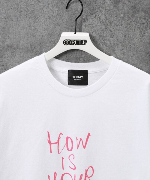 TODAY edition(トゥデイエディション)の「【TODAY edition / トゥデイエディション】 MESSAGE 3 SS TEE(Tシャツ/カットソー・メンズ・ホワイト/ブラック・MEDIUM/LARGE)」の10枚目の写真