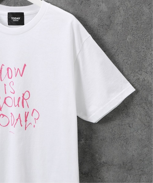 TODAY edition(トゥデイエディション)の「【TODAY edition / トゥデイエディション】 MESSAGE 3 SS TEE(Tシャツ/カットソー・メンズ・ホワイト/ブラック・MEDIUM/LARGE)」の11枚目の写真
