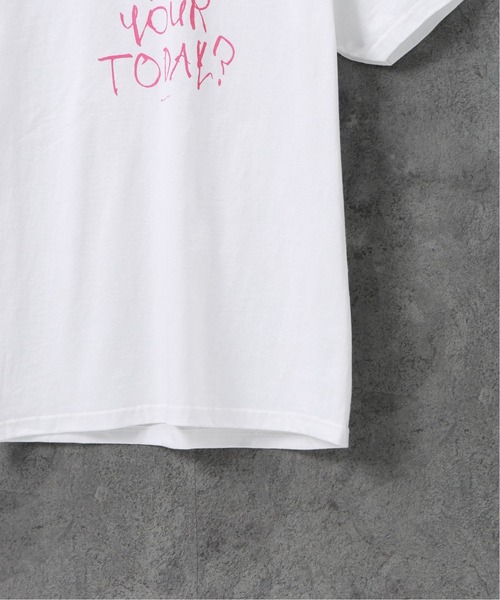 TODAY edition(トゥデイエディション)の「【TODAY edition / トゥデイエディション】 MESSAGE 3 SS TEE(Tシャツ/カットソー・メンズ・ホワイト/ブラック・MEDIUM/LARGE)」の4枚目の写真