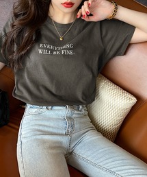 DAY CLOSET | レディース カジュアルロゴ入り半袖Tシャツ(Tシャツ/カットソー)