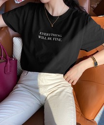 DAY CLOSET | レディース カジュアルロゴ入り半袖Tシャツ(Tシャツ/カットソー)