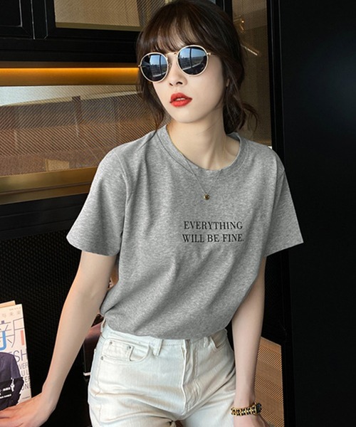 セール】レディース カジュアルロゴ入り半袖Tシャツ（Tシャツ