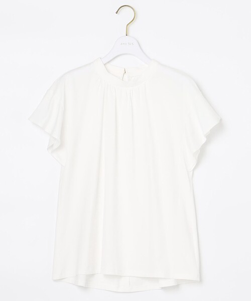 ANY SIS（エニィスィス）の「【NAIL HOLICコラボ】スタンドネック Tシャツ（Tシャツ/カットソー・レディース・ホワイト系/ブラック系/ベージュ系/ライラック系/オレンジ系/パイングリーン系・0）」の17枚目の写真