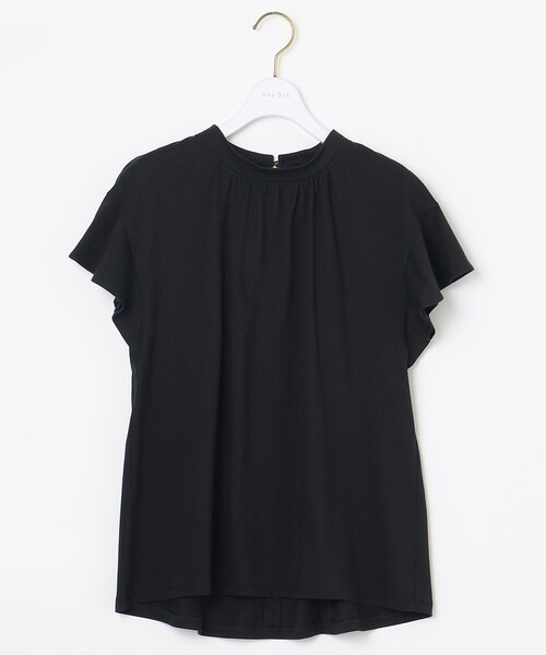 ANY SIS（エニィスィス）の「【NAIL HOLICコラボ】スタンドネック Tシャツ（Tシャツ/カットソー・レディース・ホワイト系/ブラック系/ベージュ系/ライラック系/オレンジ系/パイングリーン系・0）」の19枚目の写真