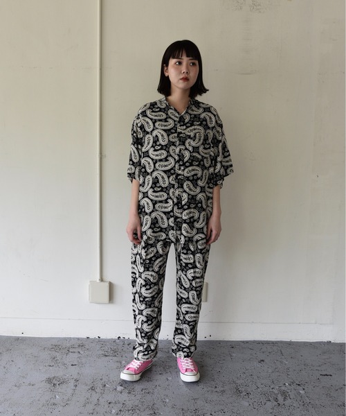 SUNNY SPORTS(サニースポーツ)の「SUNNY SPORTS / サニースポーツ 2PARTS PAISLEY TUCK PANTS(スラックス・メンズ・ブラック/マスタード・LARGE/MEDIUM)」の11枚目の写真