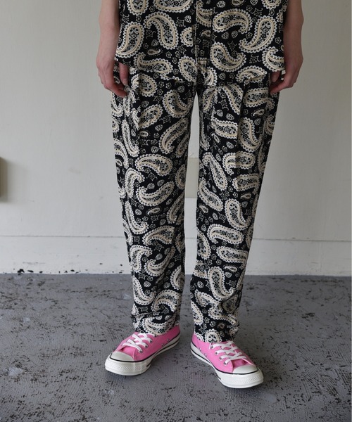 SUNNY SPORTS(サニースポーツ)の「SUNNY SPORTS / サニースポーツ 2PARTS PAISLEY TUCK PANTS(スラックス・メンズ・ブラック/マスタード・LARGE/MEDIUM)」の13枚目の写真