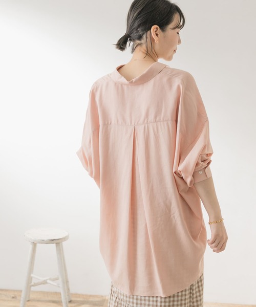F by ROSSO(エフバイロッソ)の「F by ROSSO リネン混オーバーシャツ(シャツ/ブラウス・レディース・カーキ/イエロー/ベージュ/ピンク/オフホワイト・FREE)」の17枚目の写真