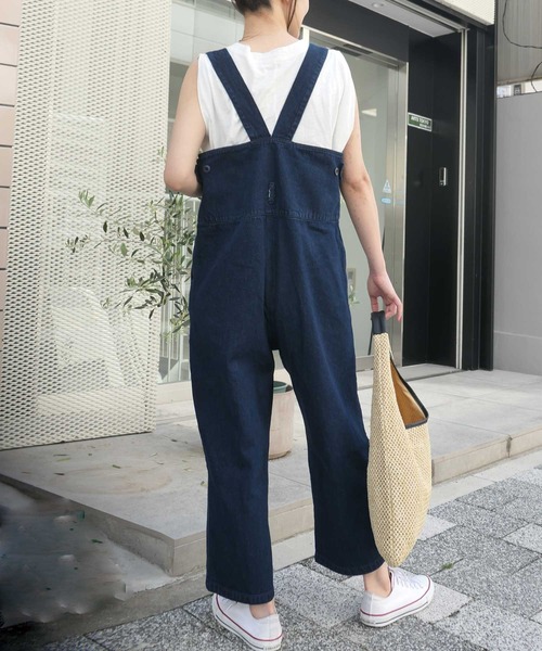 ハイウエストサスペンダーデニムサロペット 楽天市場】デニム ワイドパンツ ハイウェスト サスペンダー