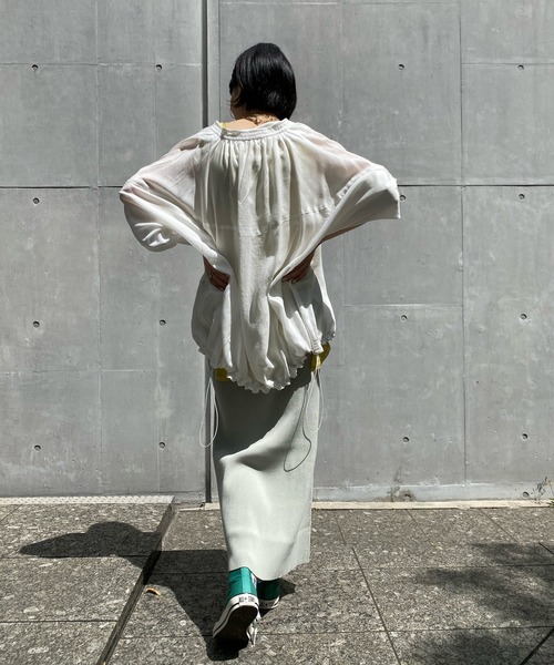 DouDou（ドゥドゥ）の「ボリュームライトジップブルゾン（その他アウター・レディース・オフホワイト/ブラウン/ブラック・FREE）」の17枚目の写真