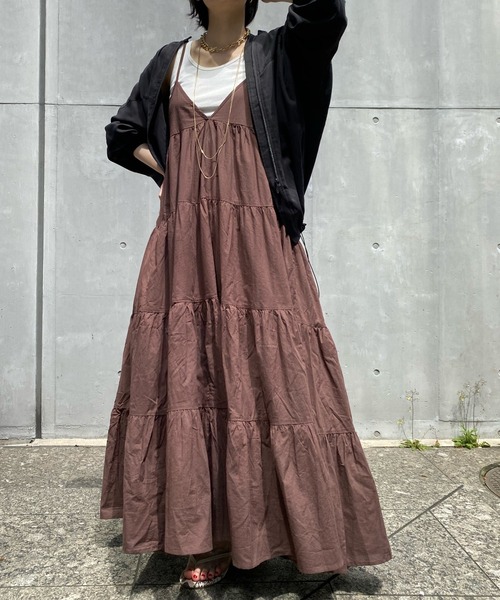 DouDou（ドゥドゥ）の「ボリュームライトジップブルゾン（その他アウター・レディース・オフホワイト/ブラウン/ブラック・FREE）」の7枚目の写真