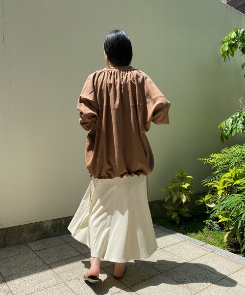 DouDou（ドゥドゥ）の「ボリュームライトジップブルゾン（その他アウター・レディース・オフホワイト/ブラウン/ブラック・FREE）」の16枚目の写真