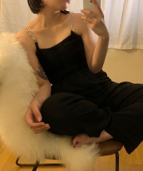 MANGROVE(マングローブ)の「チェーンストラップキャミソール(キャミソール・レディース・ホワイト/ブラック/パープル/ブルー・FREE)」の17枚目の写真