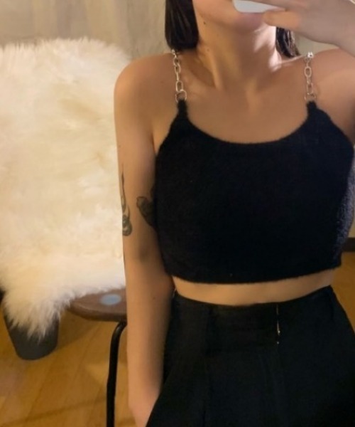 MANGROVE(マングローブ)の「チェーンストラップキャミソール(キャミソール・レディース・ホワイト/ブラック/パープル/ブルー・FREE)」の16枚目の写真