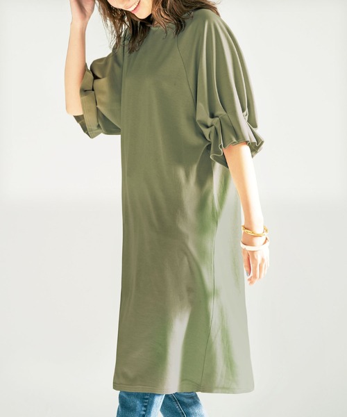 セール 袖タックラグランワンピース ワンピース Geera ジーラ のファッション通販 Zozotown