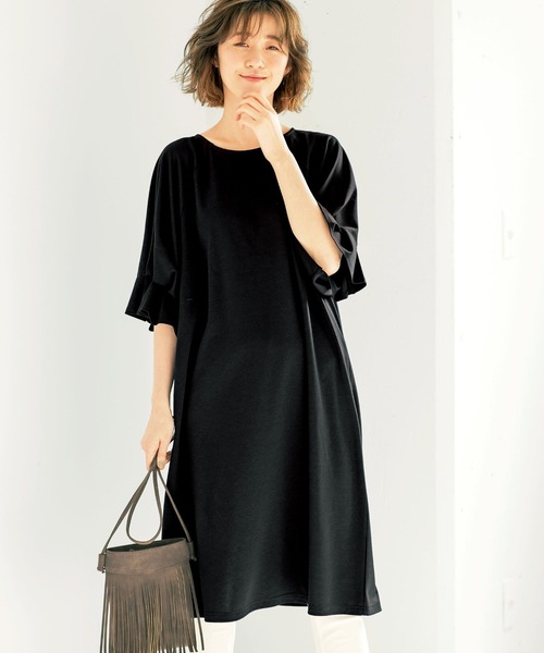 袖タックラグランワンピース ワンピース Geera ジーラ のファッション通販 Zozotown