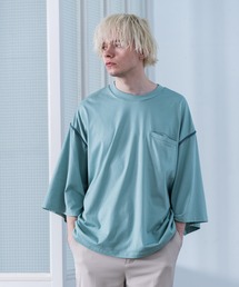 YUEATE | YUEATE - "zip Tee shirt" ジップTシャツ(Tシャツ/カットソー)