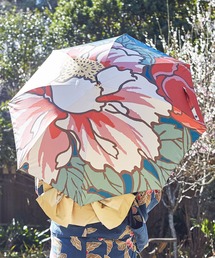 【カヤ】和の赴き傘 一輪の花日傘 晴雨兼用