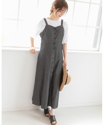 PREFERIR | ソフトデニム ジャパースカート（キャミワンピース）(ジャンパースカート)