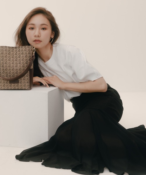 RANDEBOO（ランデブー）の「Minimal puff tee（Tシャツ/カットソー・レディース・ホワイト/ブルー・FREE）」の14枚目の写真