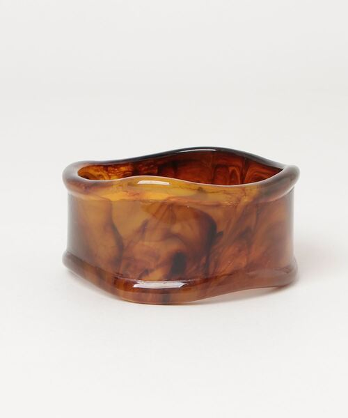 WEGO(ウィゴー)の「WEGO/ワイドうねりバングル(バングル/リストバンド・レディース・ブラウン/ベージュ/その他1・FREE)」の5枚目の写真