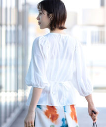 Ray BEAMS | Ray BEAMS / バルーン ギャザースリーブ ブラウス(シャツ/ブラウス)