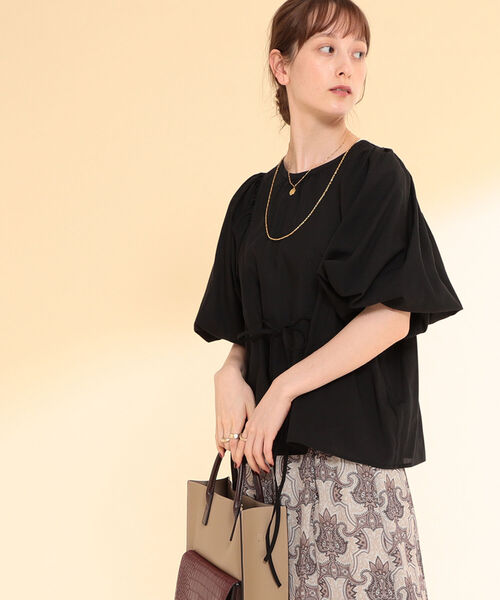 Ray BEAMS（レイビームス）の「Ray BEAMS / バルーン ギャザースリーブ ブラウス（シャツ/ブラウス・レディース・サックスブルー/ホワイト/ブラック・ONE SIZE）」の2枚目の写真