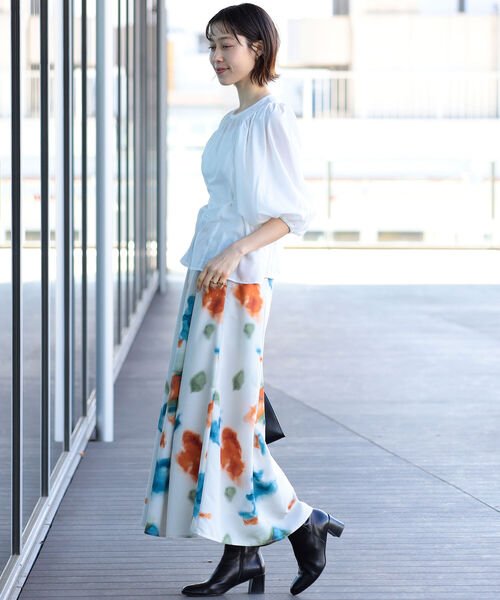 Ray BEAMS（レイビームス）の「Ray BEAMS / バルーン ギャザースリーブ ブラウス（シャツ/ブラウス・レディース・サックスブルー/ホワイト/ブラック・ONE SIZE）」の8枚目の写真