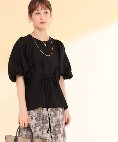 Ray BEAMS（レイビームス）の「Ray BEAMS / バルーン ギャザースリーブ ブラウス（シャツ/ブラウス・レディース・サックスブルー/ホワイト/ブラック・ONE SIZE）」の10枚目の写真