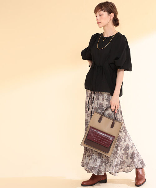 Ray BEAMS（レイビームス）の「Ray BEAMS / バルーン ギャザースリーブ ブラウス（シャツ/ブラウス・レディース・サックスブルー/ホワイト/ブラック・ONE SIZE）」の11枚目の写真