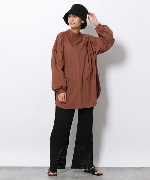 LAKOLE（ラコレ）の「12Gクロシェニットパンツ / 216075（その他パンツ・レディース・ブラック/ベージュ/ナチュラル/ダークオレンジ・SMALL/MEDIUM）」の5枚目の写真