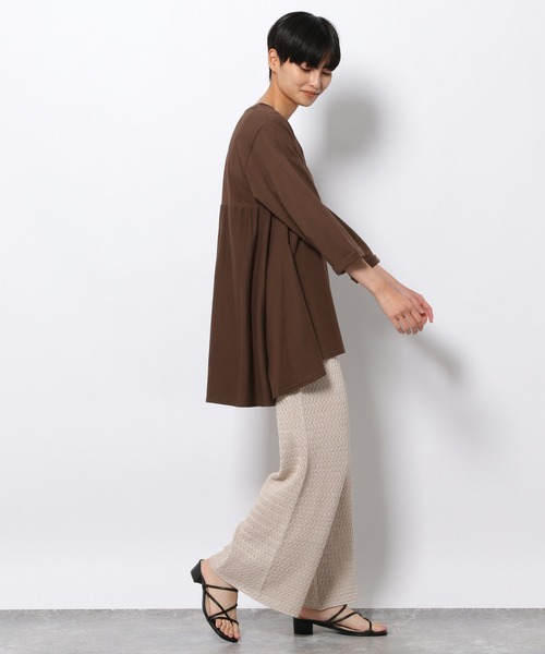 LAKOLE（ラコレ）の「12Gクロシェニットパンツ / 216075（その他パンツ・レディース・ブラック/ベージュ/ナチュラル/ダークオレンジ・SMALL/MEDIUM）」の11枚目の写真