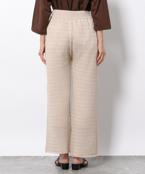 LAKOLE（ラコレ）の「12Gクロシェニットパンツ / 216075（その他パンツ・レディース・ブラック/ベージュ/ナチュラル/ダークオレンジ・SMALL/MEDIUM）」の18枚目の写真