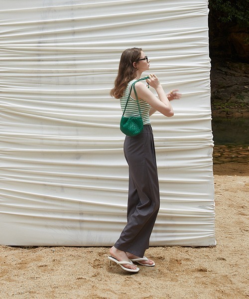 Fano Studios（ファノ ストゥディオズ）の「【Fano Studios】double waist casual trousers FX21K089（スラックス・レディース・グレー・S/M/L）」の10枚目の写真