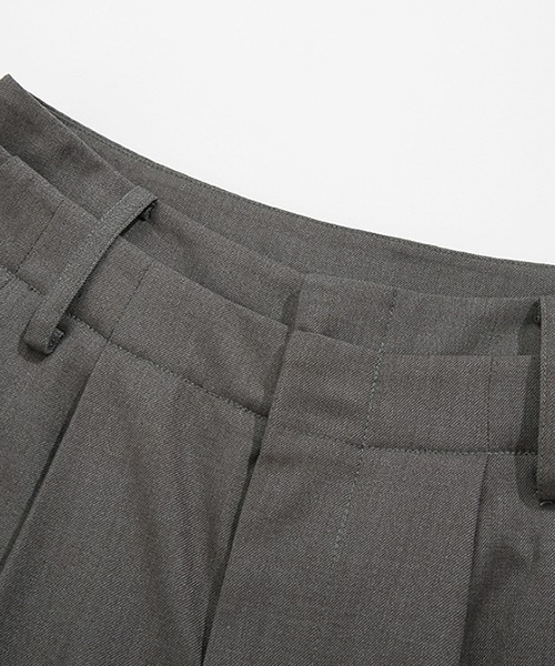 Fano Studios（ファノ ストゥディオズ）の「【Fano Studios】double waist casual trousers FX21K089（スラックス・レディース・グレー・S/M/L）」の17枚目の写真