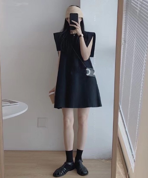 Sleeve Dress ワンピース Opinion Korean French A Korean コリアン Town オピニオン Sleeve タウン のファッション ワンピース Line