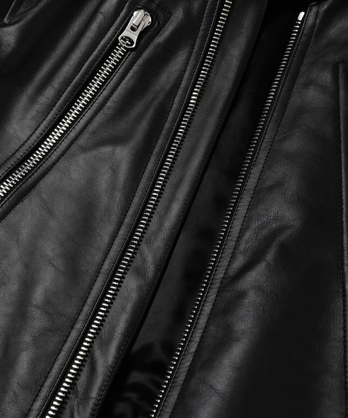 MM6 Maison Margiela（ｴﾑｴﾑｼｯｸｽ ﾒｿﾞﾝ ﾏﾙｼﾞｪﾗ）の「SPORTSJACKET（ライダースジャケット・レディース・ブラック・38）」の3枚目の写真