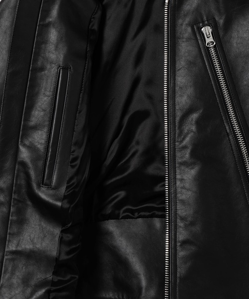 MM6 Maison Margiela（ｴﾑｴﾑｼｯｸｽ ﾒｿﾞﾝ ﾏﾙｼﾞｪﾗ）の「SPORTSJACKET（ライダースジャケット・レディース・ブラック・38）」の4枚目の写真