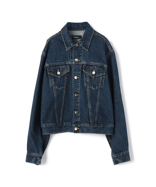 EDITION(エディション)の「12.5oz ORGANIC DENIM オーガニックウォッシュドデニムジャケット(その他アウター・レディース・ブルー・FREE)」の1枚目の写真