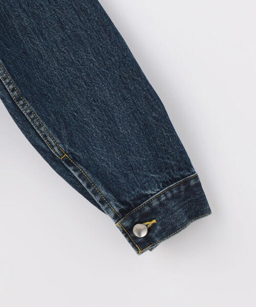 EDITION(エディション)の「12.5oz ORGANIC DENIM オーガニックウォッシュドデニムジャケット(その他アウター・レディース・ブルー・FREE)」の6枚目の写真