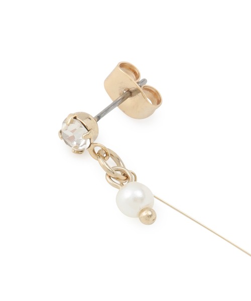 ROPE' PICNIC（ロペピクニック）の「メタルサークルパールボリュームピアス（ピアス（両耳用）・レディース・ゴールド・FREE）」の4枚目の写真