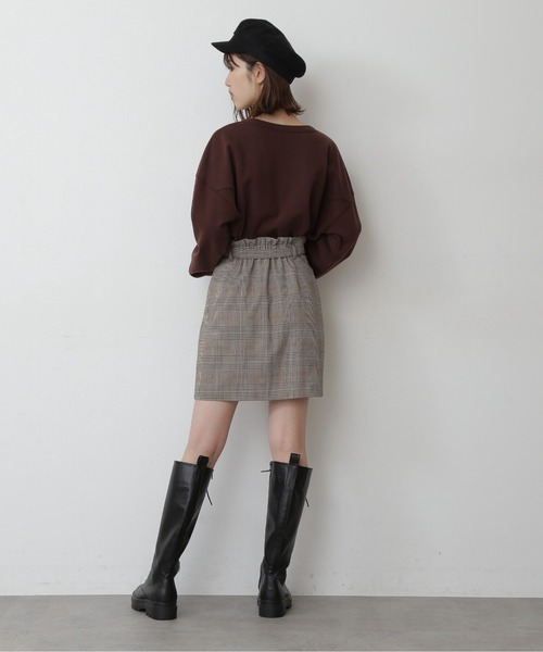 FREE'S MART（フリーズマート）の「【Sシリーズ対応】◆チェックベルト付ミニスカート（スカート・レディース・ブラウン系その他/ベージュ系その他・SMALL/MEDIUM）」の6枚目の写真