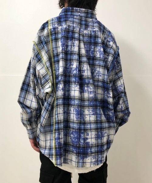A4A（エーフォーエー）の「A4A/エーフォーエー/切り替えネルシャツ（シャツ/ブラウス・メンズ・レッド/ブルー/グリーン・FREE）」の18枚目の写真