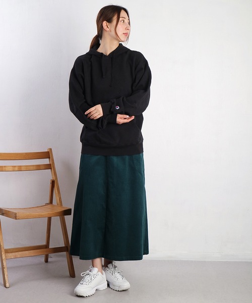 セール】Champion ガーメントダイ 長袖 裏毛プルパーカー スウェット