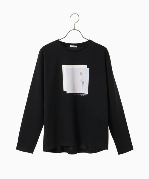 Honeys（ハニーズ）の「フォトプリントＴシャツ（Tシャツ/カットソー・レディース・ブラック/ピンク系その他/ホワイト/グリーン系その他/グレイッシュベージュ・L/M/S/LL）」の22枚目の写真