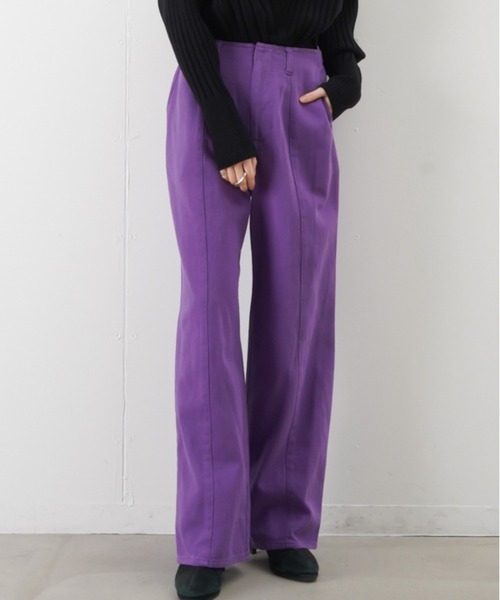 LUCA/LADY LUCK LUCA（ルカ/レディラックルカ）の「LC/LLL バイオチノパンツ（チノパンツ・レディース・ライトベージュ/パープル/ピンク・FREE）」の3枚目の写真