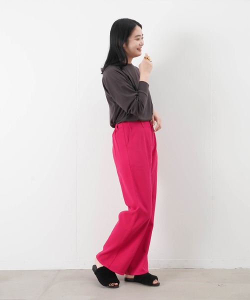 LUCA/LADY LUCK LUCA（ルカ/レディラックルカ）の「LC/LLL バイオチノパンツ（チノパンツ・レディース・ライトベージュ/パープル/ピンク・FREE）」の16枚目の写真