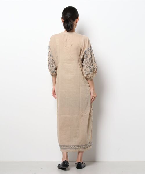 Samansa Mos2（サマンサ モスモス）の「ボイル刺繍ワンピース（ワンピース・レディース・カーキ/ブラック/ベージュ・ﾌﾘ-）」の5枚目の写真