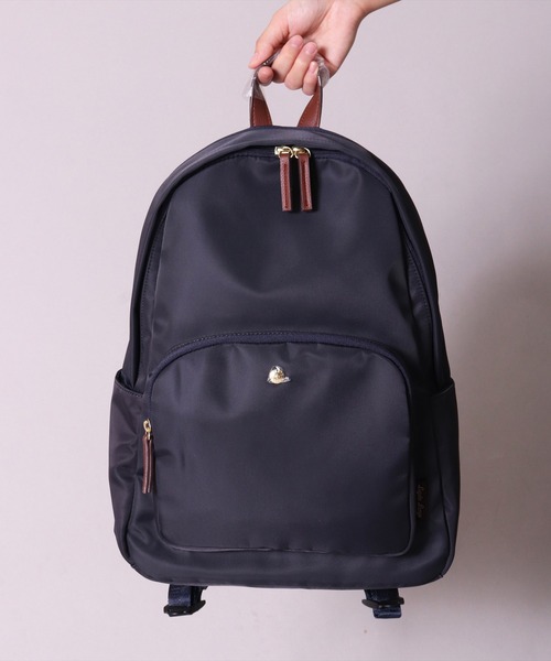 Legato Largo(レガートラルゴ)の「(LF)【Legato Largo】肩楽(かたらく)PC収納 ナイロン リュック(バックパック/リュック・レディース・ネイビー/ブラック/ベージュ/グレー/ライトブラウン・ONE SIZE/ONESIZE)」の5枚目の写真